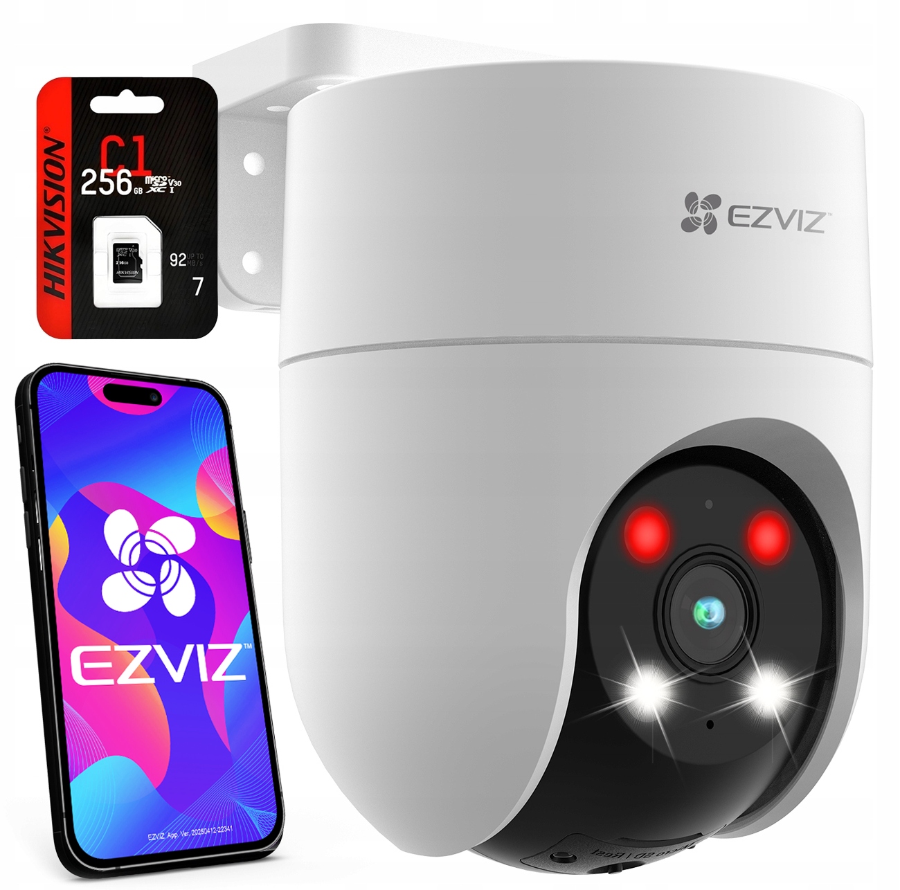 Otočná PoE kamera Ezivz H8c 2K 3MPx AutoTracking Externá karta 256 Gb