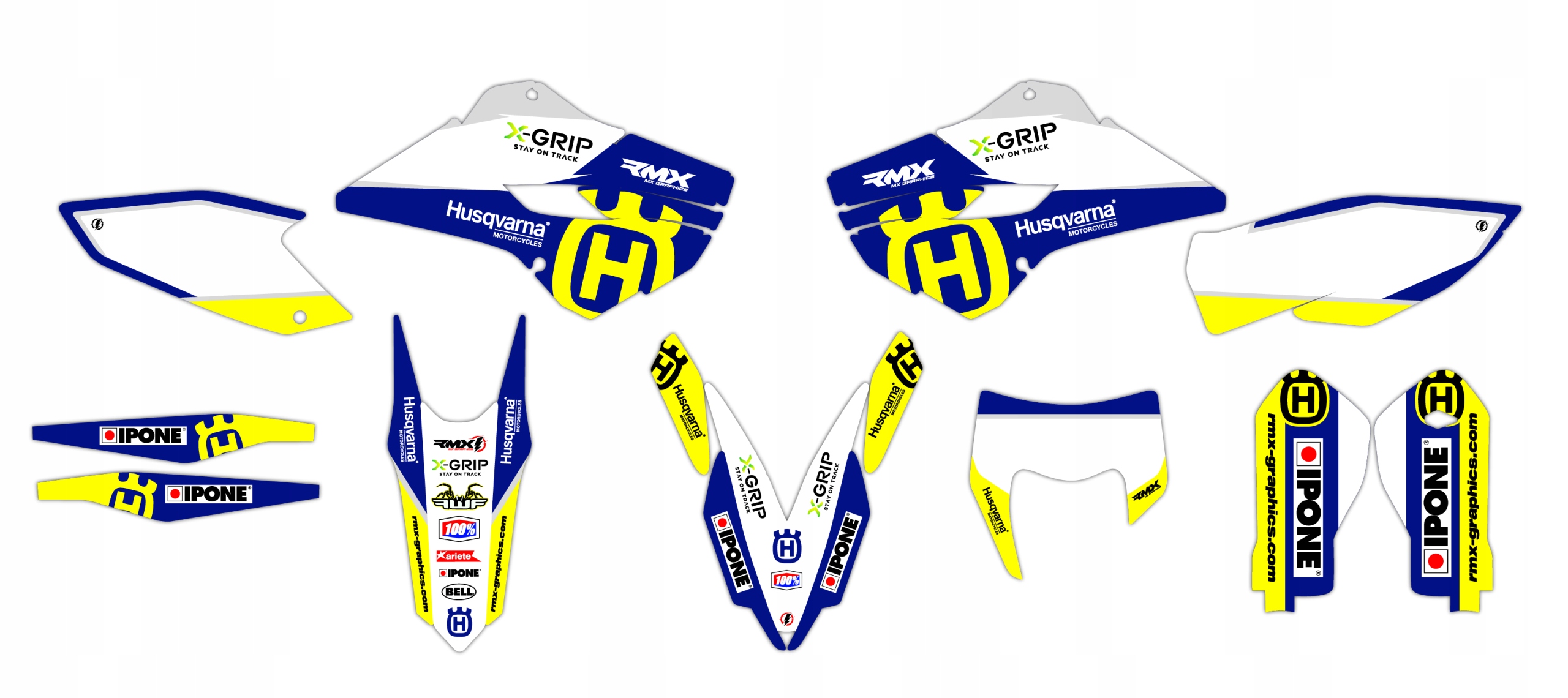 Dýha nálepky na motor Husqvarna Te Fe Tx 15-16