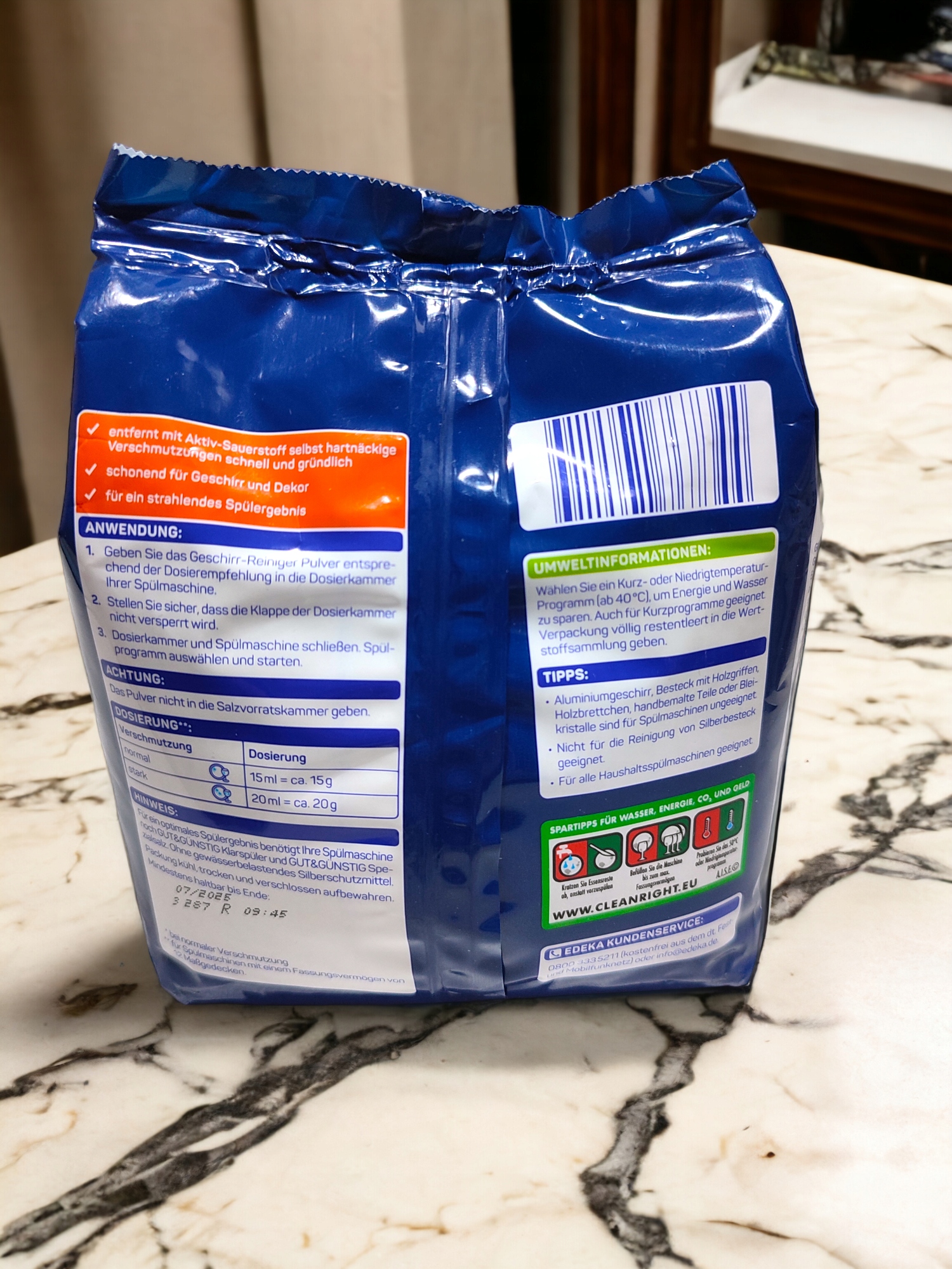 G&G Proszek do Zmywarki 1,5 kg — 5