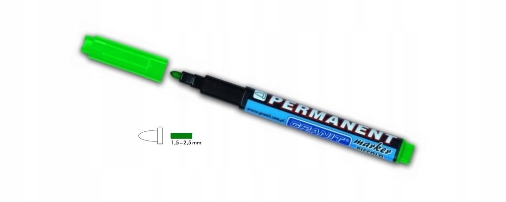 

Marker Permanentny cienki pisak Zielony