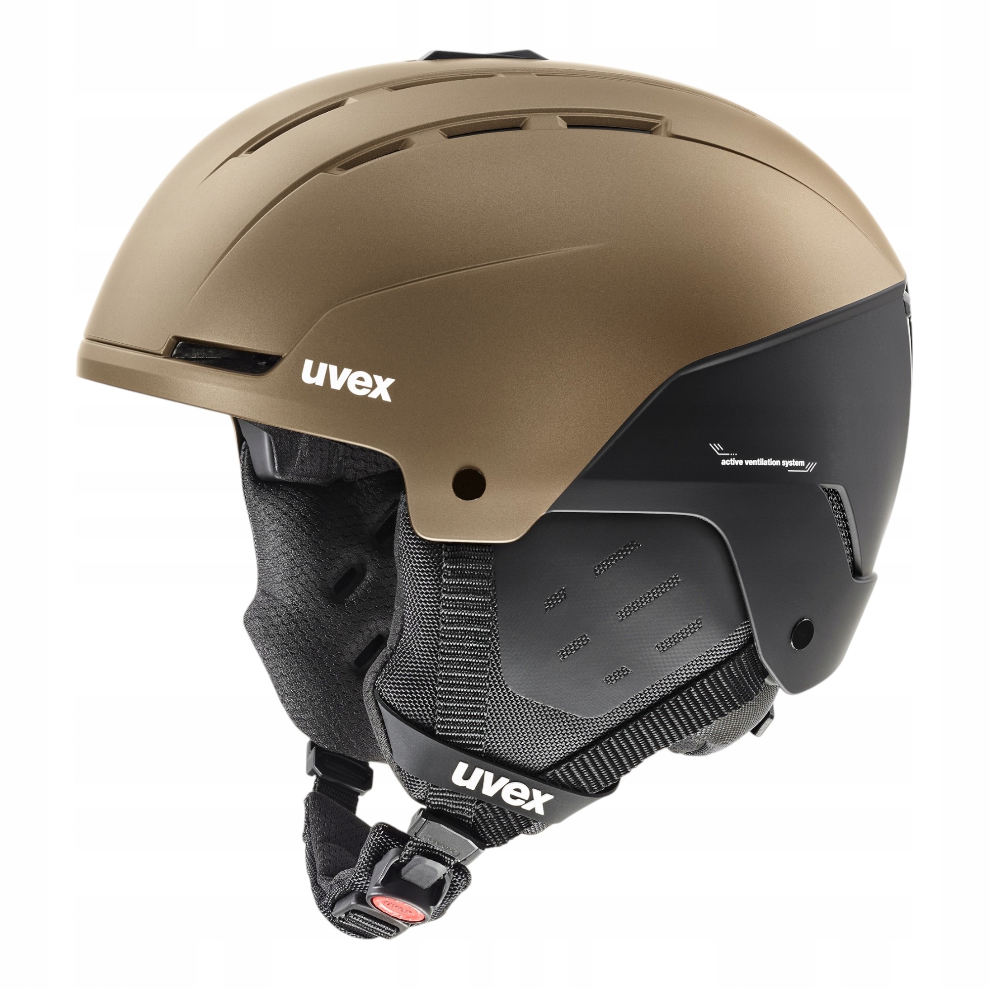 Uvex Stance Brown – unisexová lyžařská a snowboardová přilba (51-55 cm)