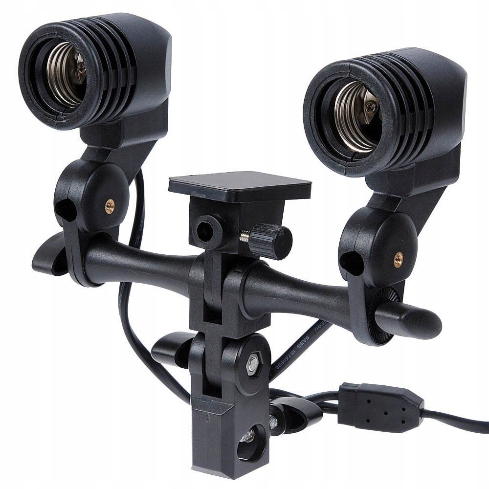 PODWÓJNA OPRAWKA E27 DO ŻARÓWEK FOTOGRAFICZNCH Model 714