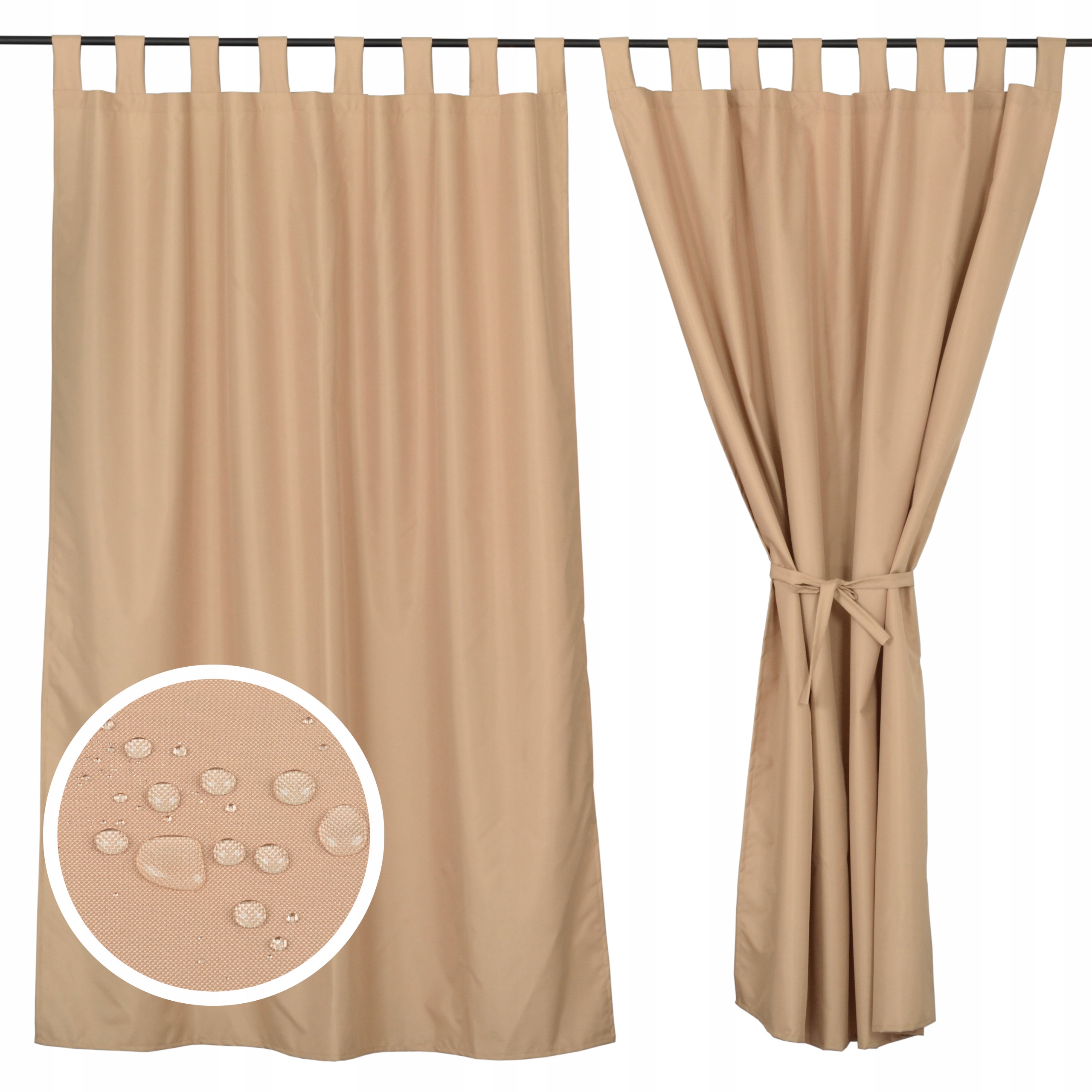 ZASŁONA WODOODPORNA OGRODOWA TARASOWA NA TARAS 155x210 beżowa