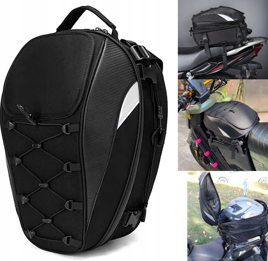 Voděodolný Batoh Taška na helmu a zadní sedadlo Rhino 3v1 je ideální