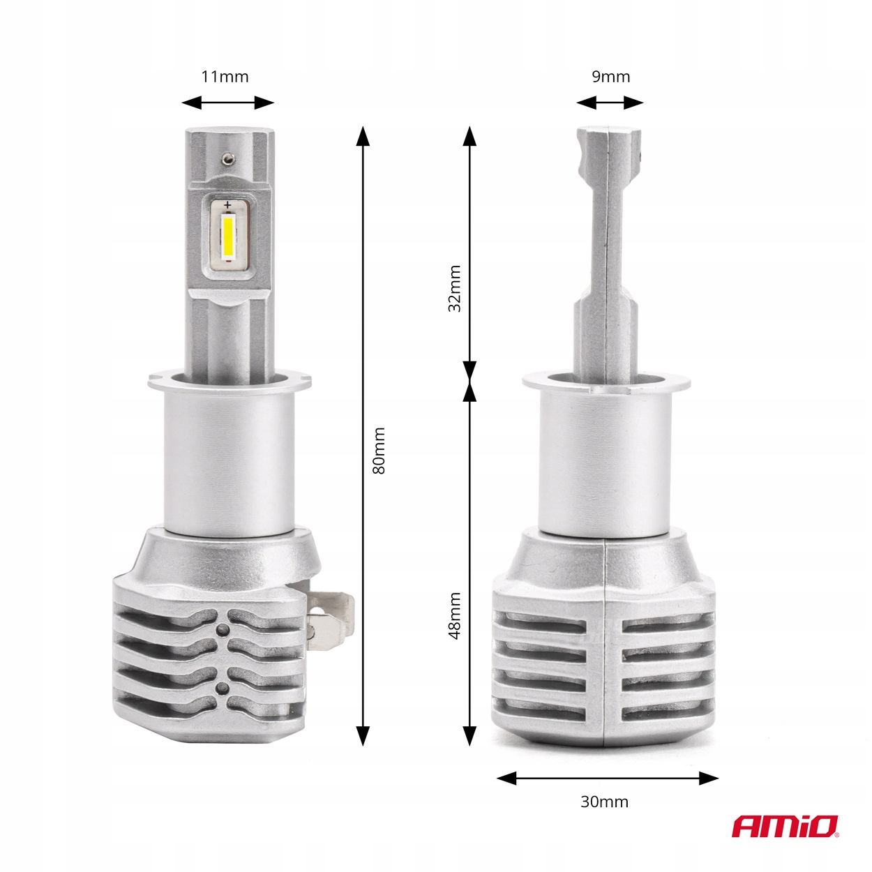 ŻARÓWKI SAMOCHODOWE LED SERIA X1 H3 6500K MOCNE ŚNIEŻNA BIEL Model 02964