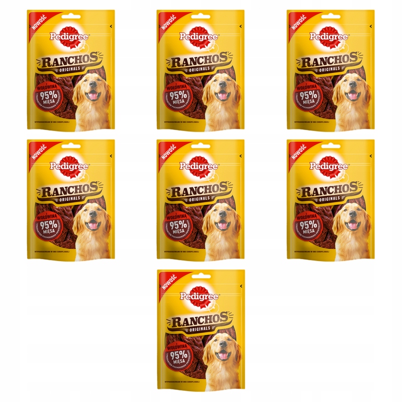 Pedigree Ranchos Originals s hovězím masem 70 g X7