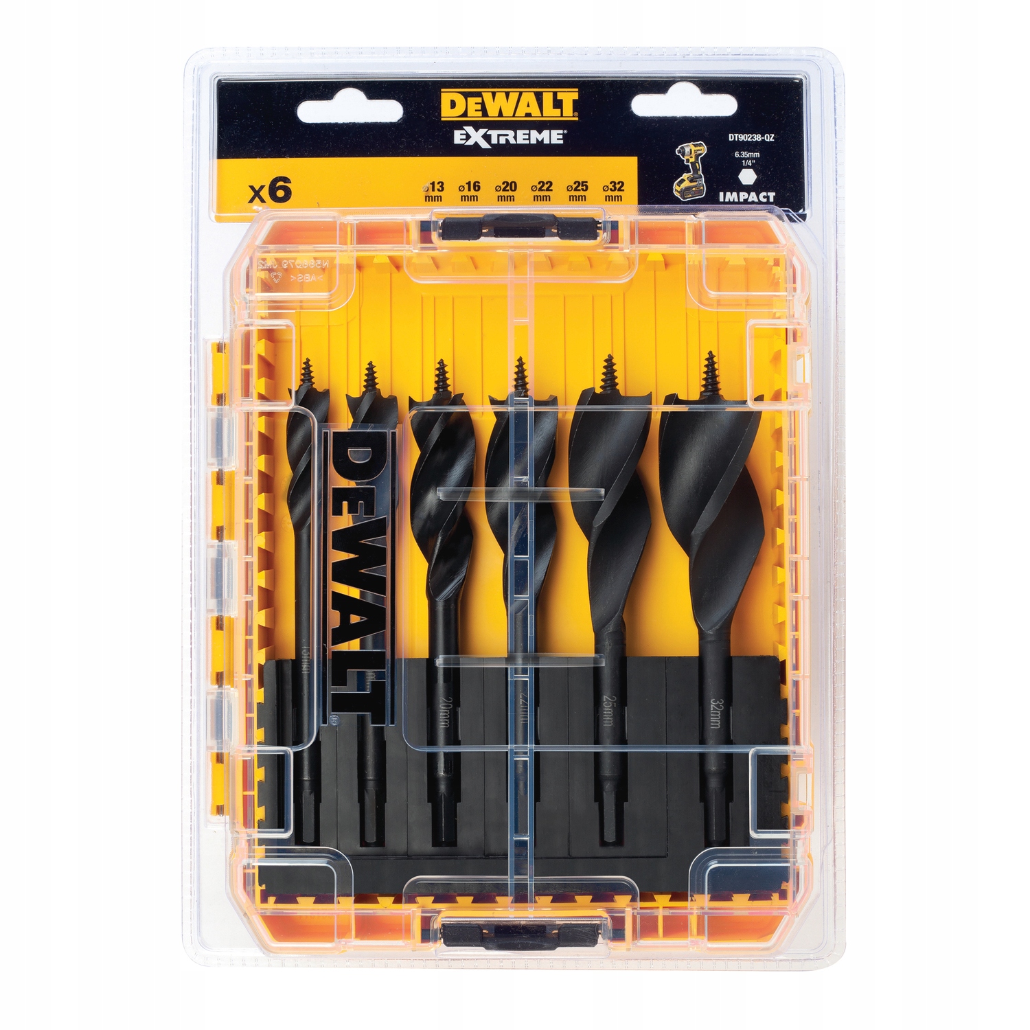 

DeWalt Extrem DT90238 Wiertła Spiralne Drewno 6pc
