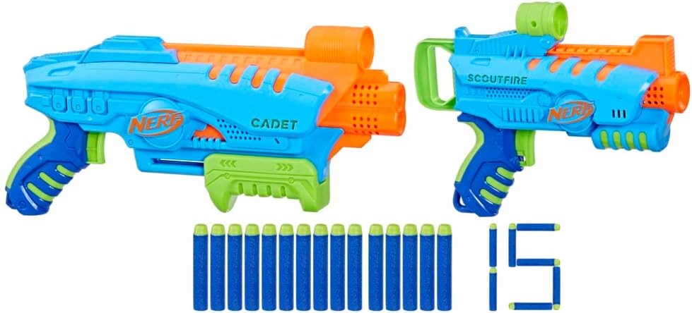 Nerf Elite Junior Ultimate Zestaw Startowy 2 Blastery 15 Rzutek 6+