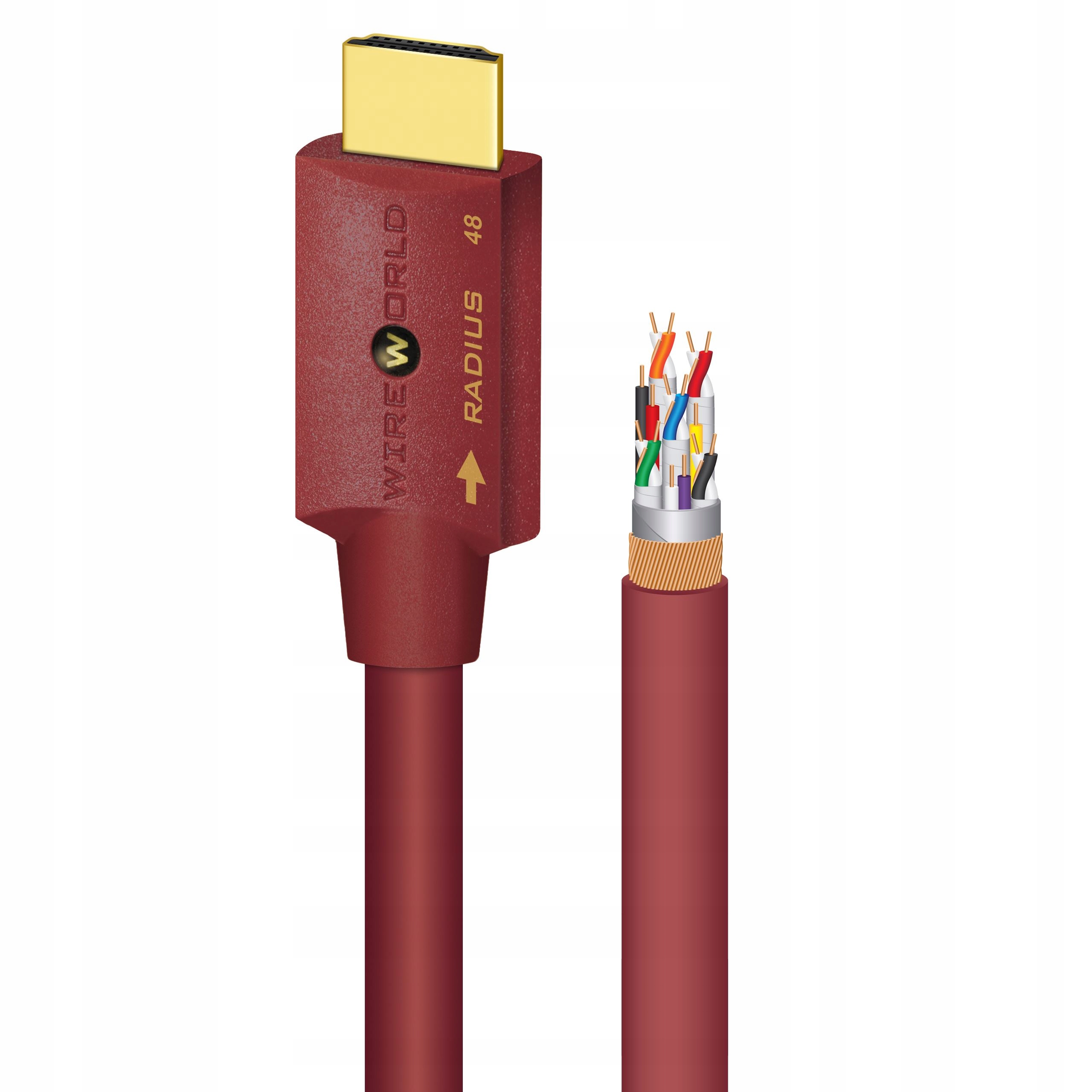 KABEL HDMI 2.1 8K WIREWORLD RADIUS 48 RAH 1 m Długość kabla 1 m