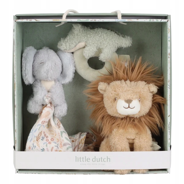 Little Dutch Zestaw prezentowy box zabawek dla niemowlaka Safari Friends