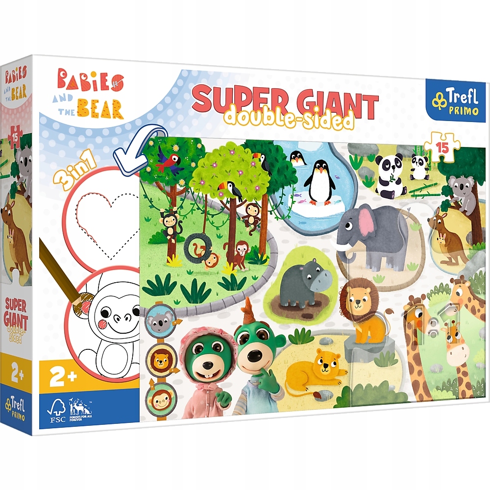 

Trefl Primo, 15 Giant Bobaski w Zoo
