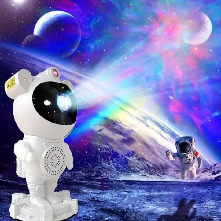 Projektor Astronauta Gwiazd Galaktyki Z GŁOŚNIKIEM Bluetooth Lampka Nocna Kod producenta ED2049 Projektor Lampka LED Z Głośnikiem BT