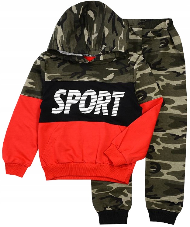 

Dres Komplet Spodni Bluza Kaptur Moro 3/4 98 J83A
