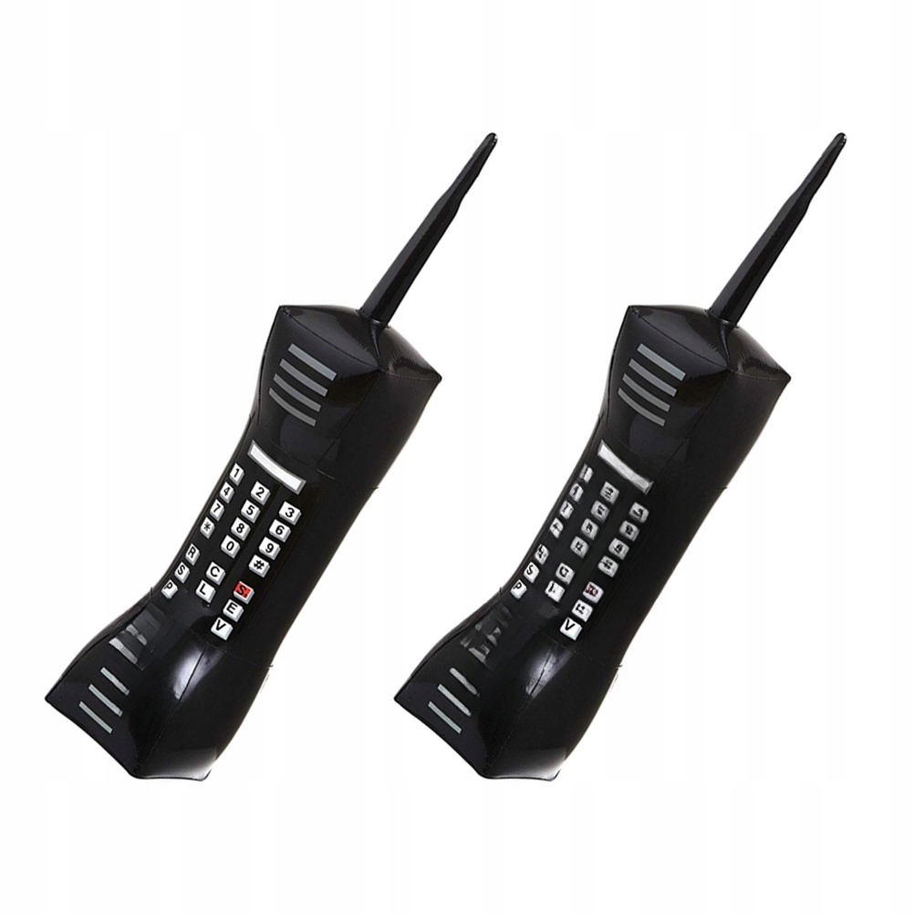 2SZT Czarny Dmuchany Telefon Retro Zabawka Na Imprezę I Do Zdjęć