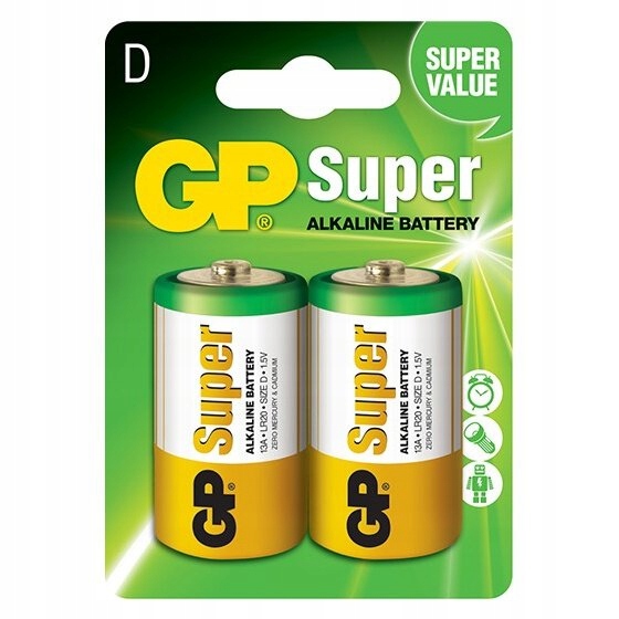 

2 x bateria Gp Alkaline LR20/D