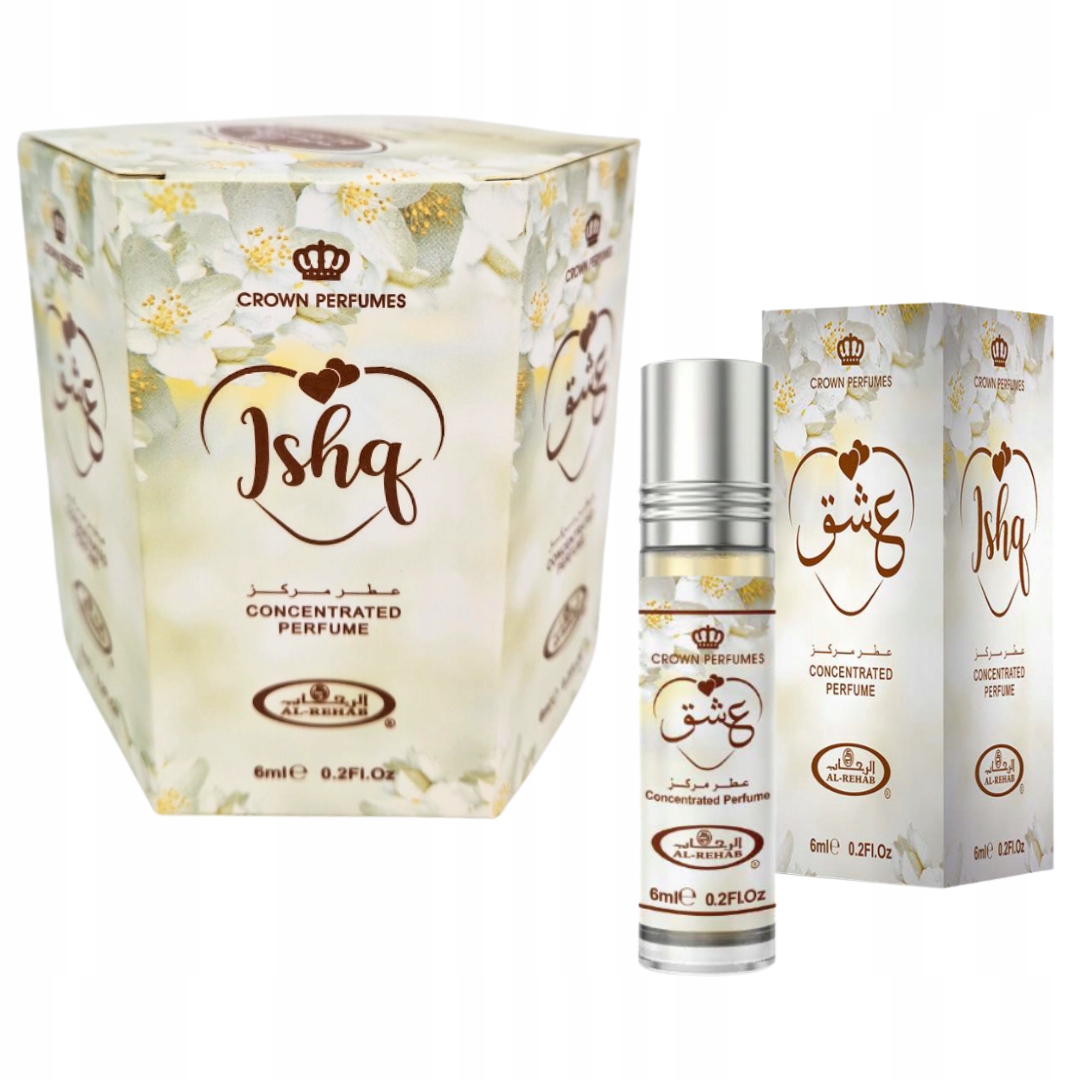 Zestaw 6 Perfum w Olejku Ishq Cpo Damskie 6 ml Al Rehab
