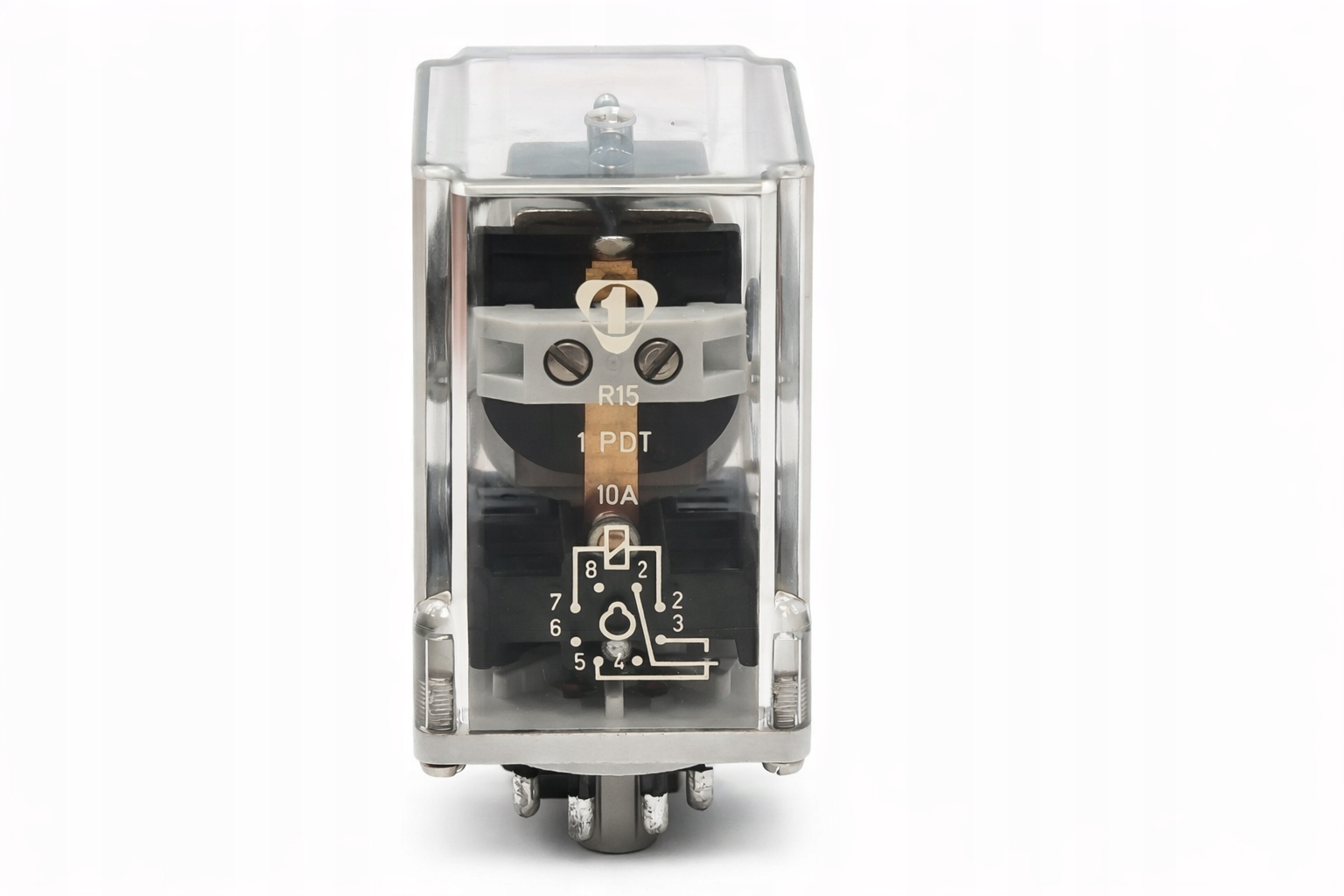 Przekaźnik R15 1510-1121-3024 R-15 Przemysłowy Lumel 24V Ac 10A 1PDT