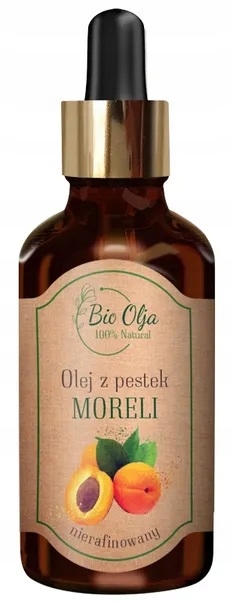 BIO OLJA Olej z Pestek Moreli Zimnotłoczony Nierafinowany 50ml