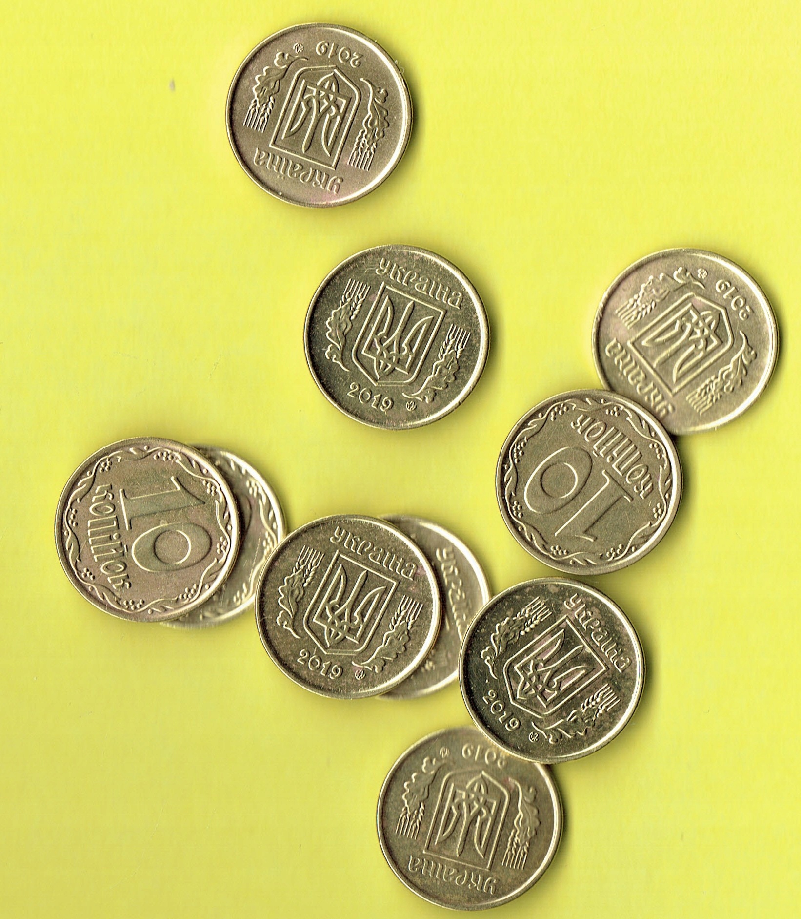 Ukraina 10 Kopiejek 2019 r.