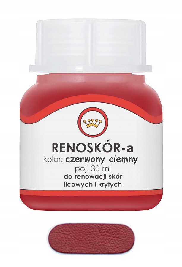 

Renoskór Farba Lakier Do Skóry Ciemny Czerwony