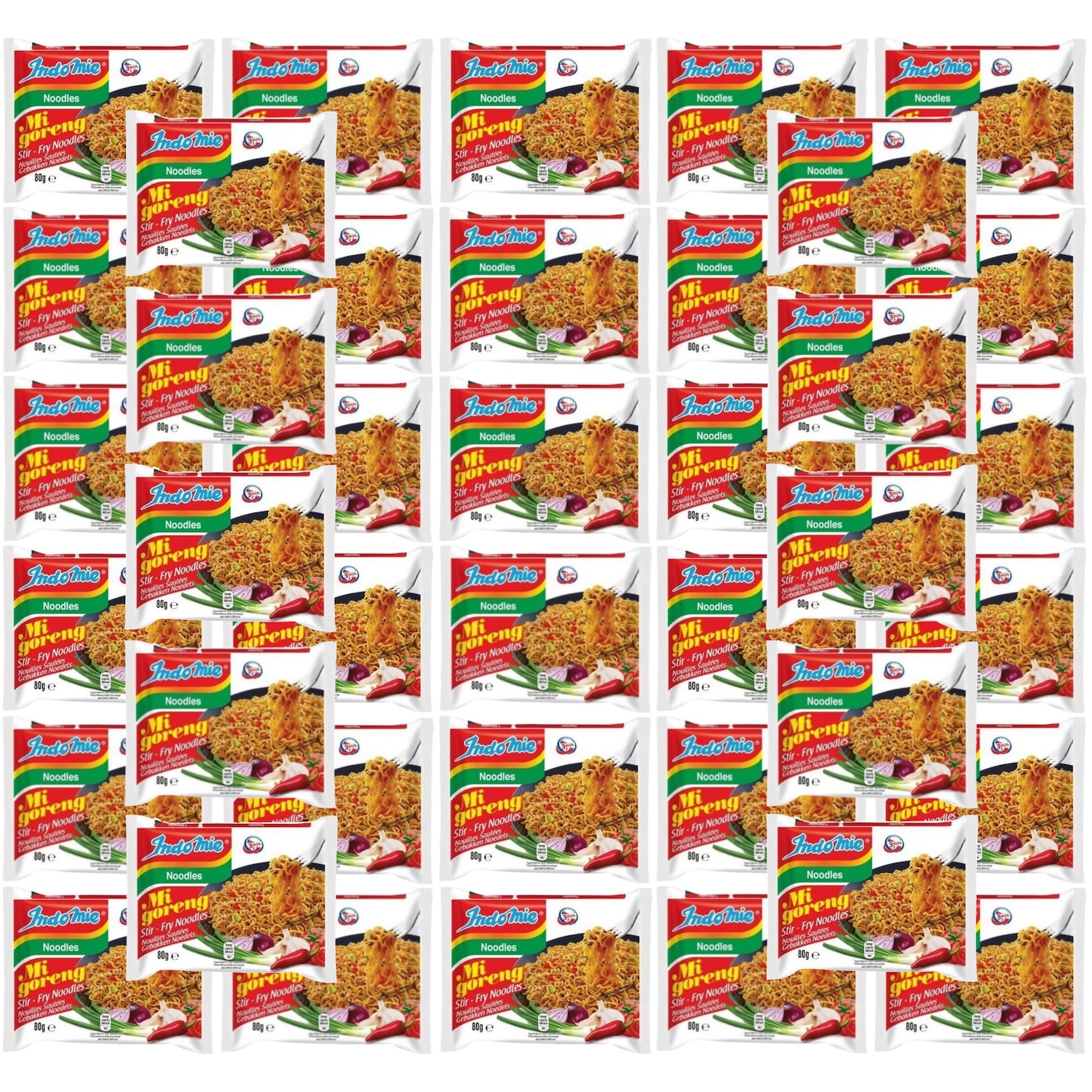 Levně Karton Indonéský Těstoviny Instant Stir Fry MI Goreng Noodle 40x80 Indomie