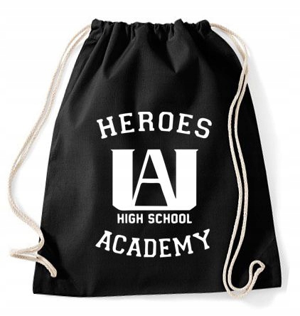 

Worek Anime Boku no Hero Academia Ua czarny