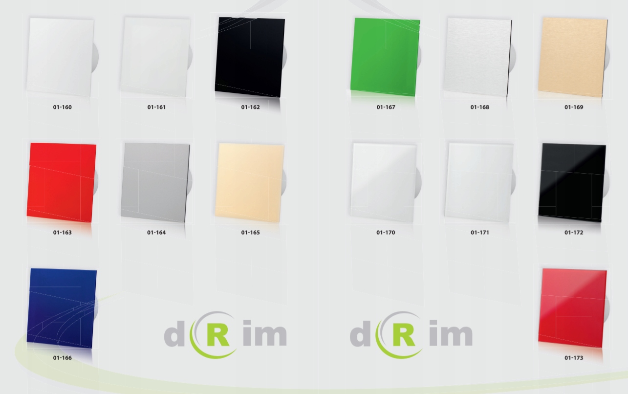 Panel plexi do wentylatorów dRim czerwony AirRoxy Średnica 100 mm