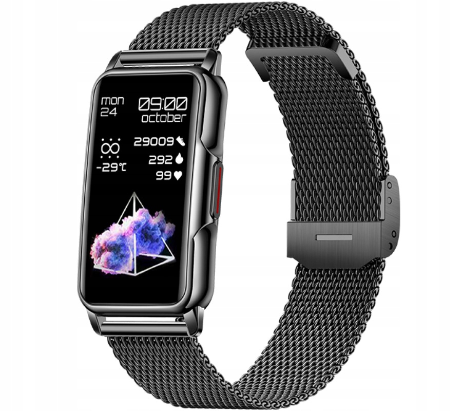 Pánské hodinky Chytré Hodinky Rubicon Krokoměr 1.47" Sms Puls Menu Pl