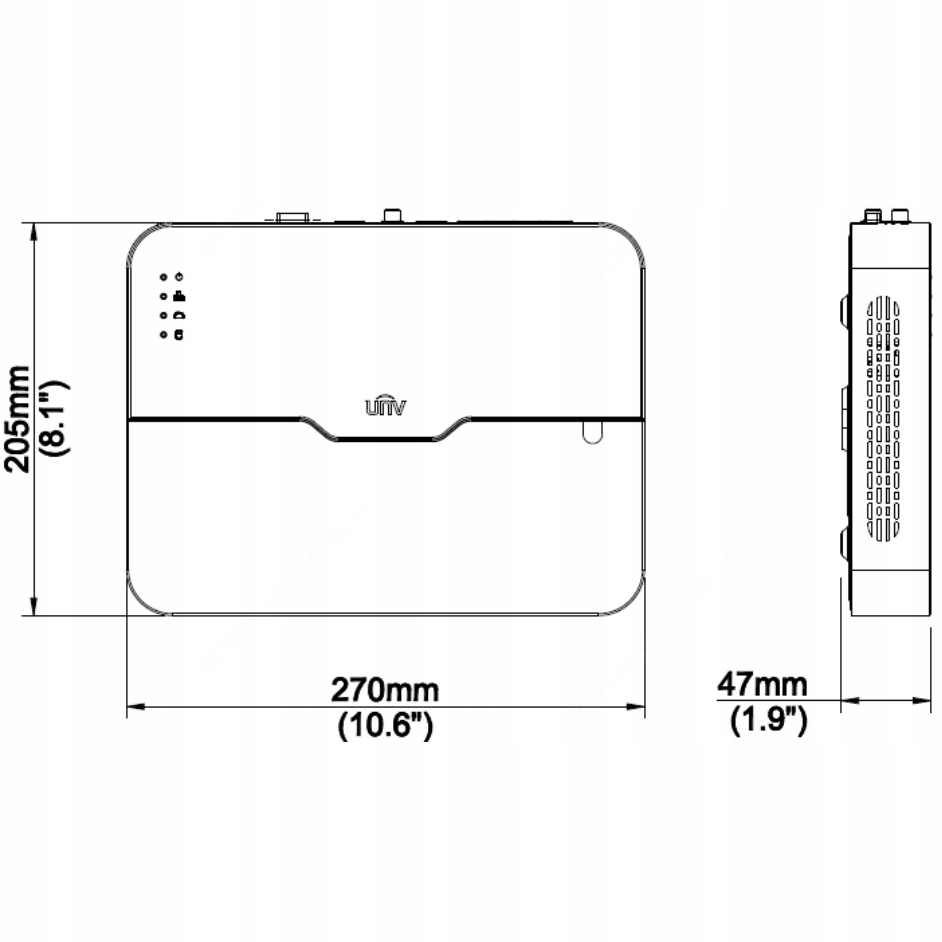 Rejestrator do kamer IP UNV NVR301-08LE2-P8 Model NVR301-08LE2-P8
