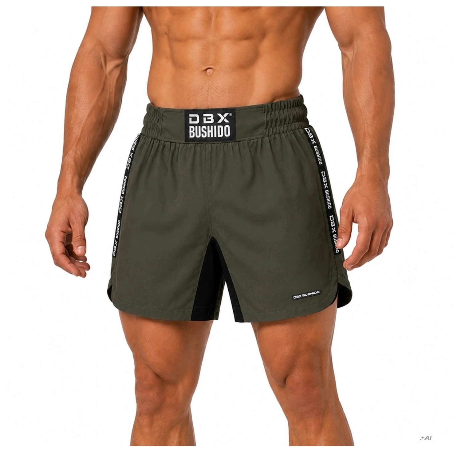 Spodenki Mma shorty treningowe lekkie Army Green Combatwear Dbx Bushido M