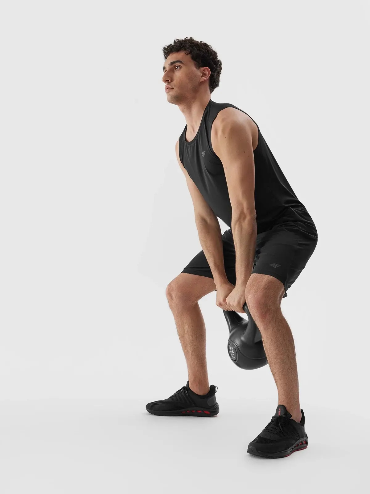 KOSZULKA MĘSKA 4F SPORTOWA TERMOAKTYWNA AW23M447 Kolor czarny