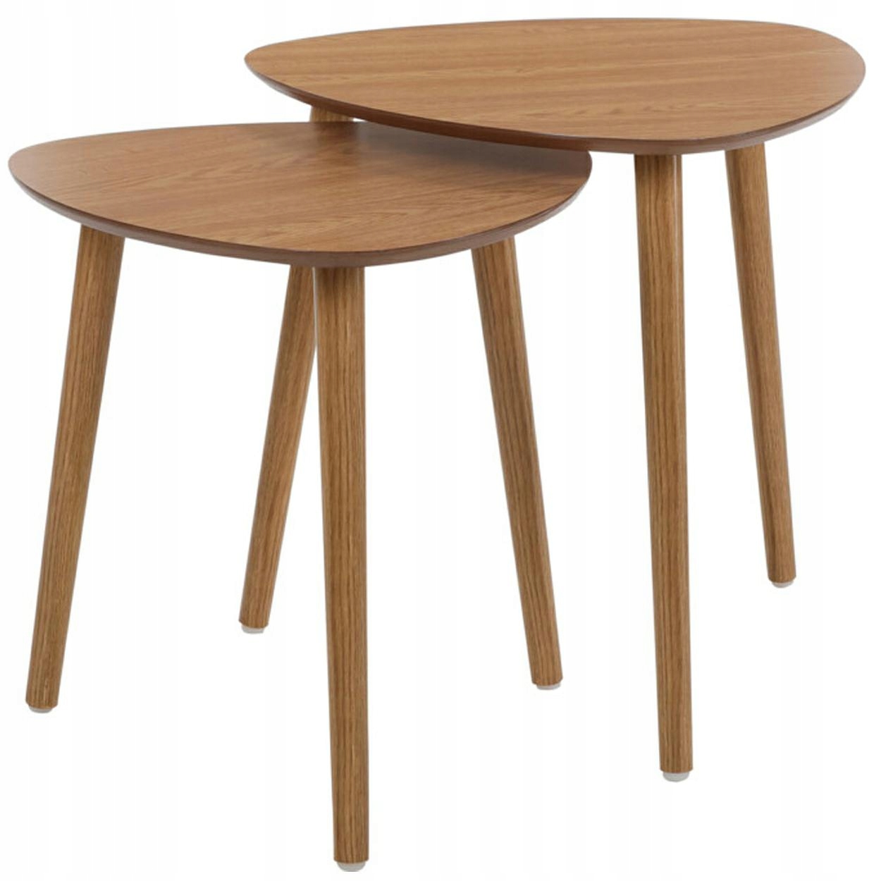 Sada stolků Dřevěný Kávový Stolek, pomocný, 2 velikosti, moderní