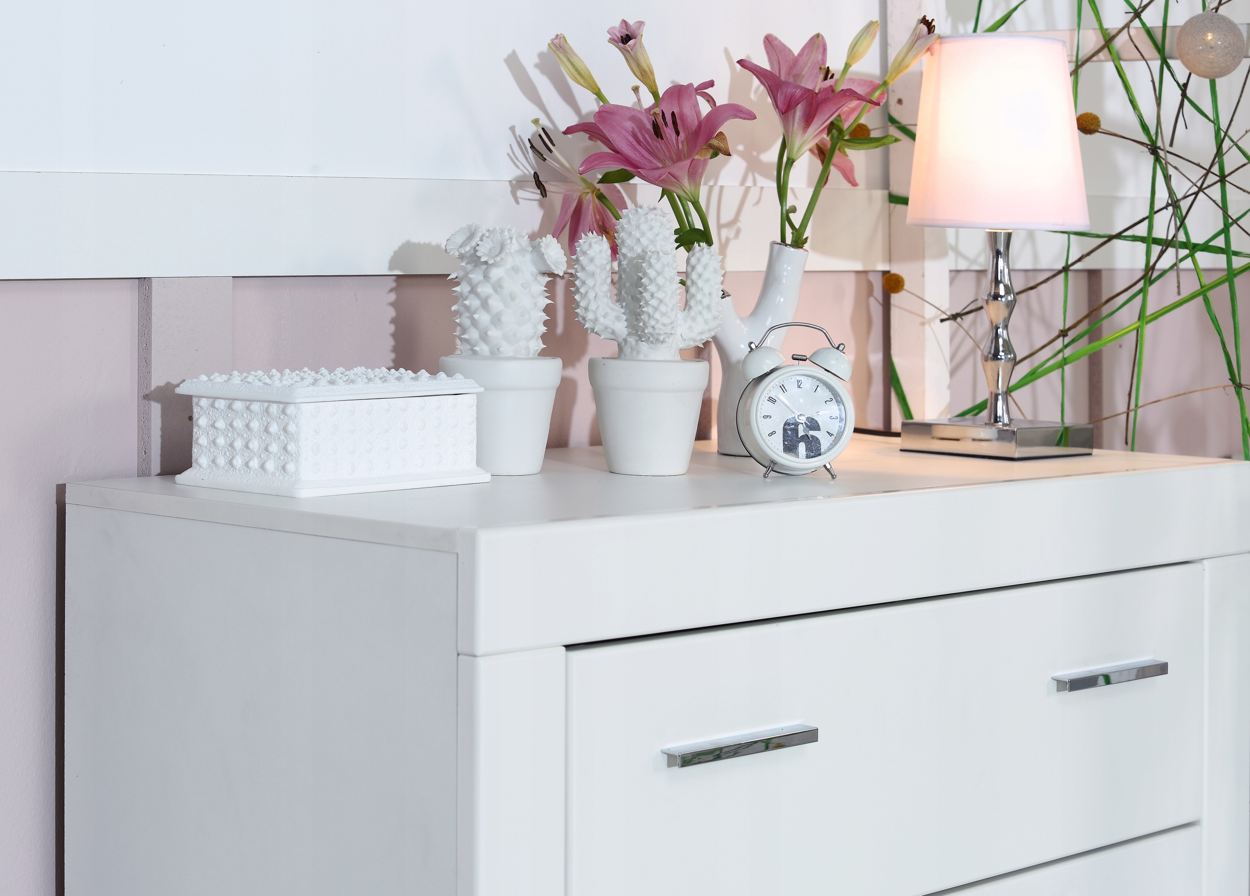 7DNI SNOW Komoda SNWK36 biała Liczba szuflad 4