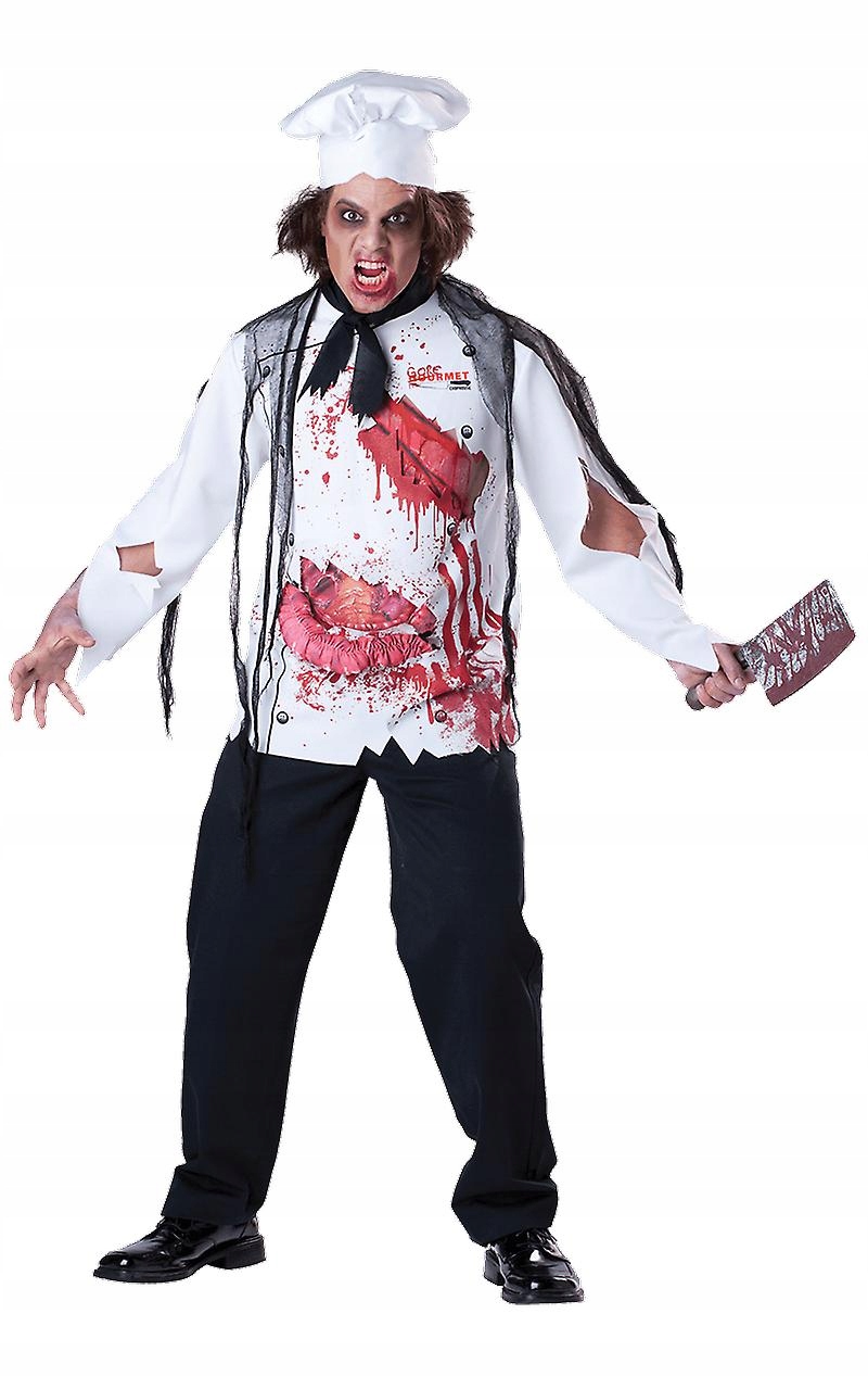 Kostým Krvavý zombie kuchař vel. L