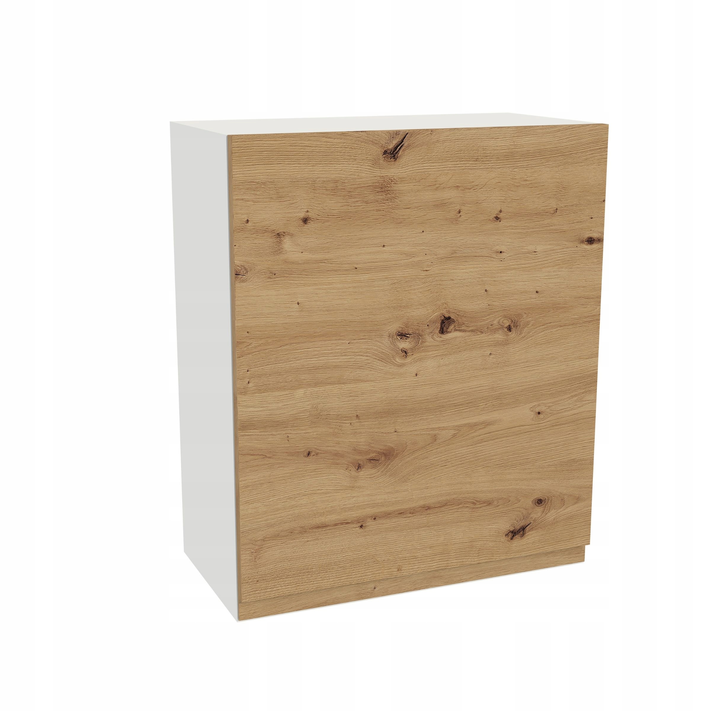 Horná skrinka 60/72 Frezo Biela predná časť Bezúchytkový dub Artisan