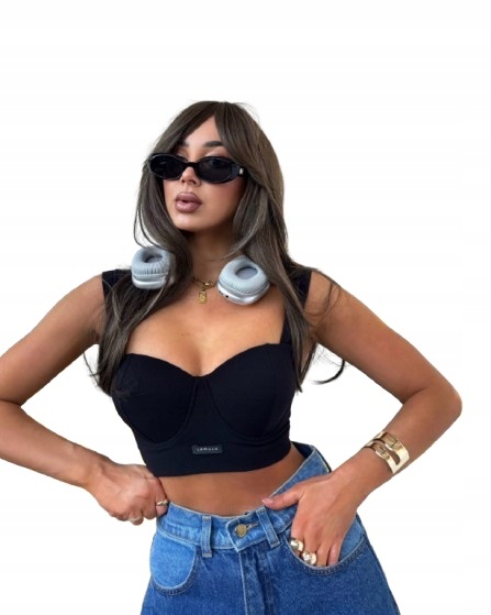 Korzetový top Black Elegance II La Milla S Černý