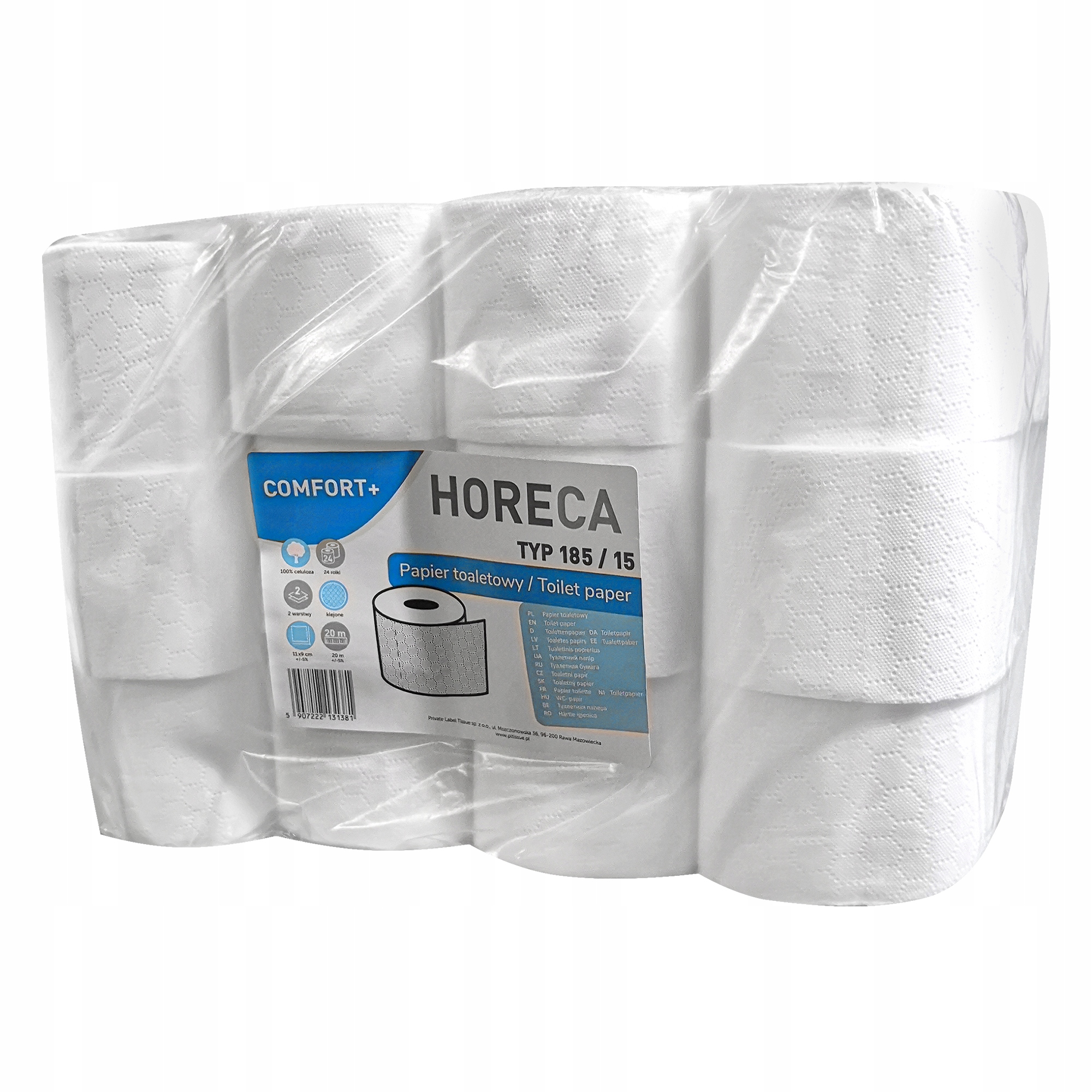 

Papier toaletowy Comfort+ 24 rolki 2warstwy biały