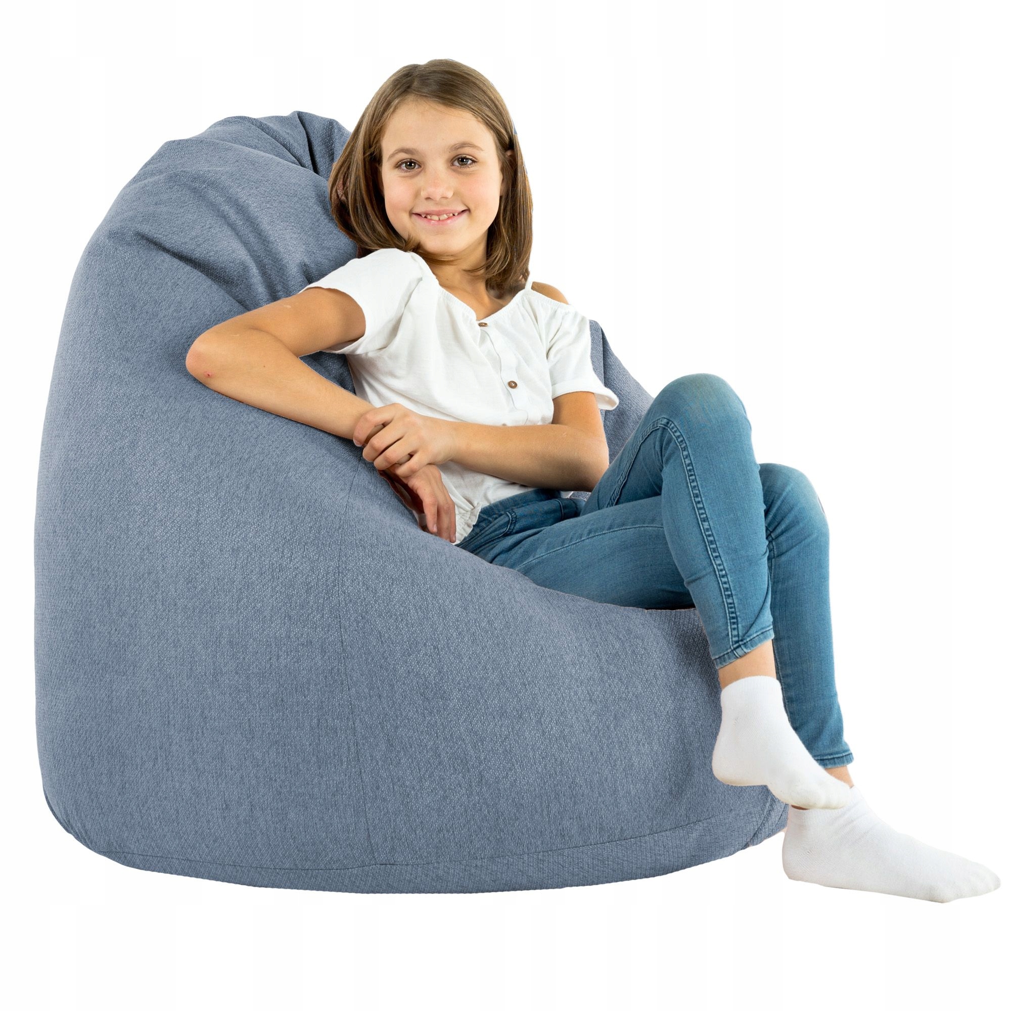 Sáček Recyklace křeslo sako Taburet Tmavě Modrá XL