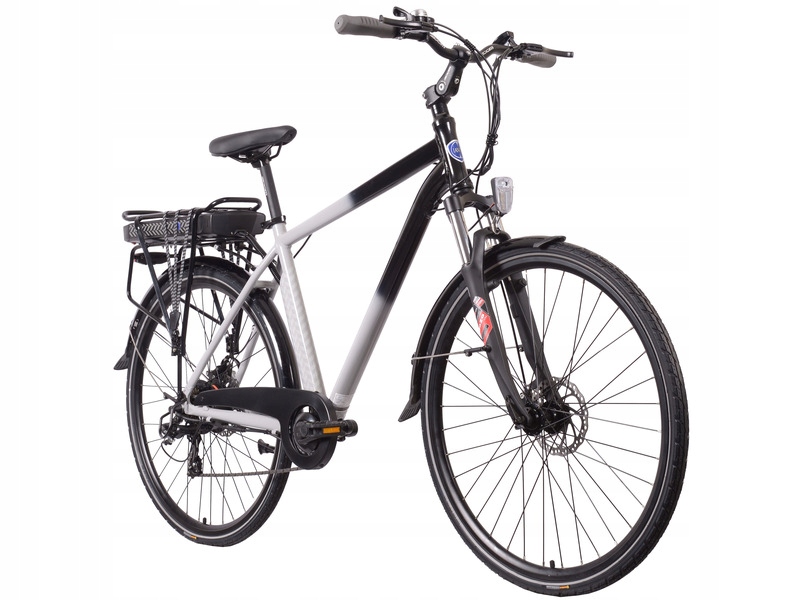 Rower elektryczny Lancia Ypsilon Estro M20 rama 20 cali koło 28 szary 250 W