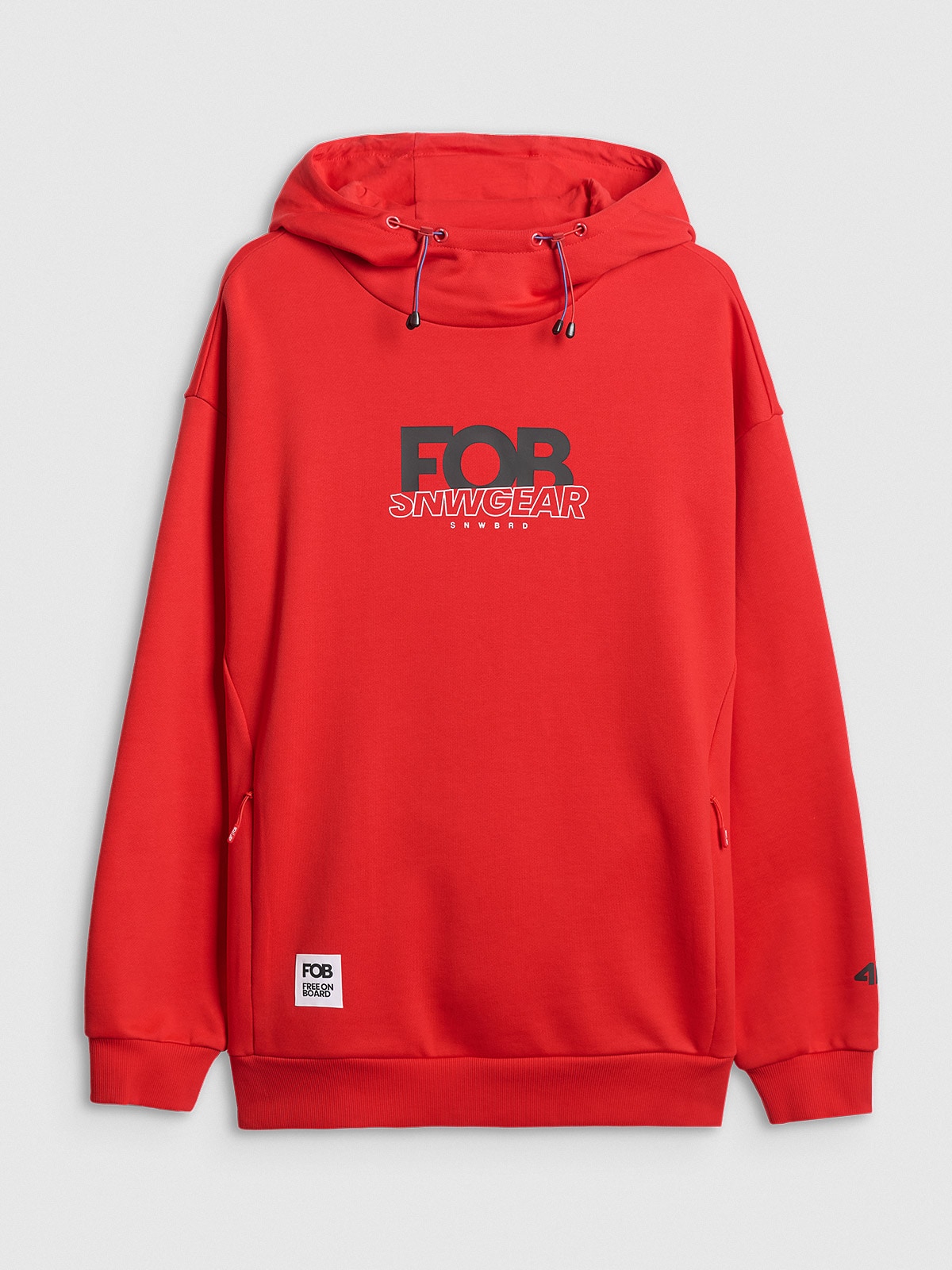 Pánská červená Tepláková mikina 4F velikosti S