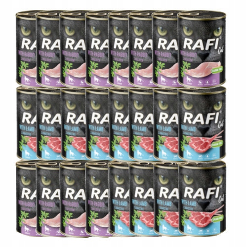 Rafi Cat Grain Free Sterile Mix 3 smaków 24x400g