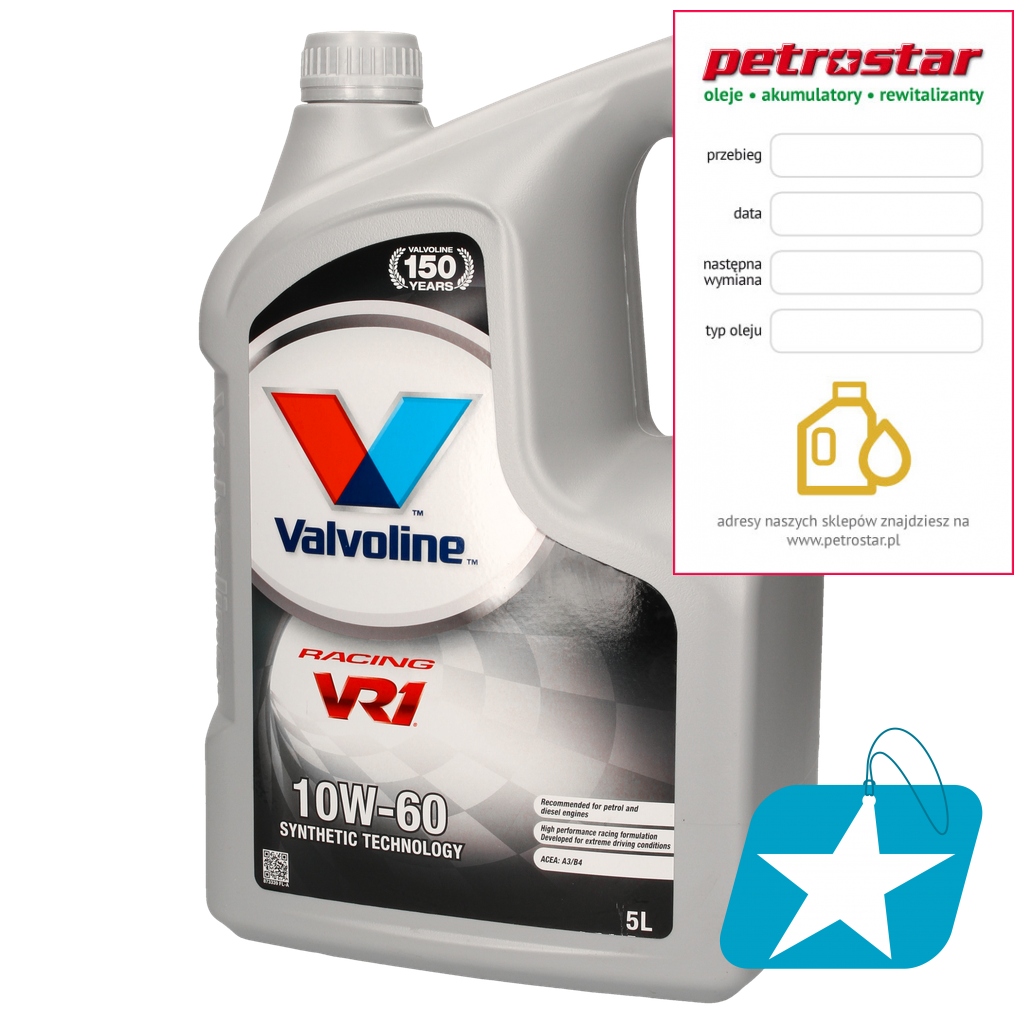 VALVOLINE VR1 RACING 10W60 5L