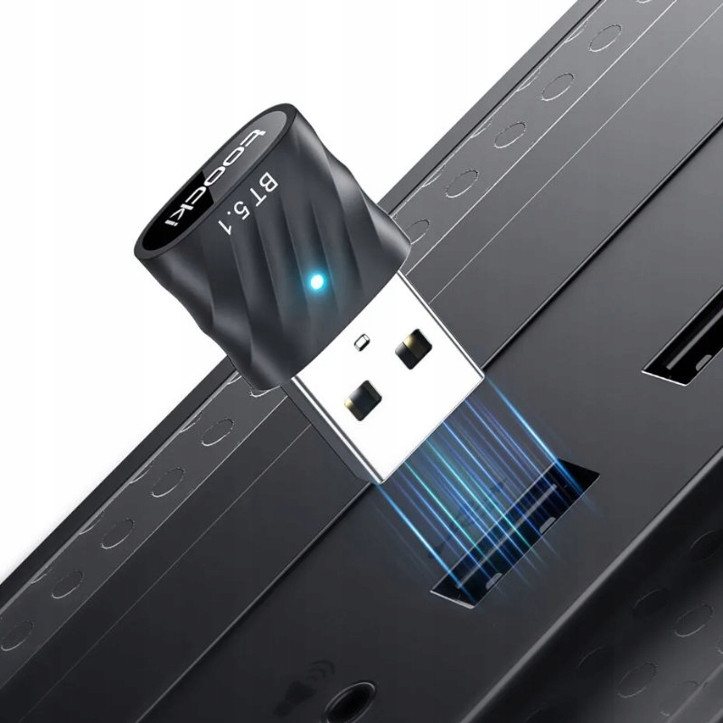 Nadajnik Bluetooth 5.1 - Transmiter USB Adapter BT do Komputera PC - Toocki Kod producenta TQ-BTO3