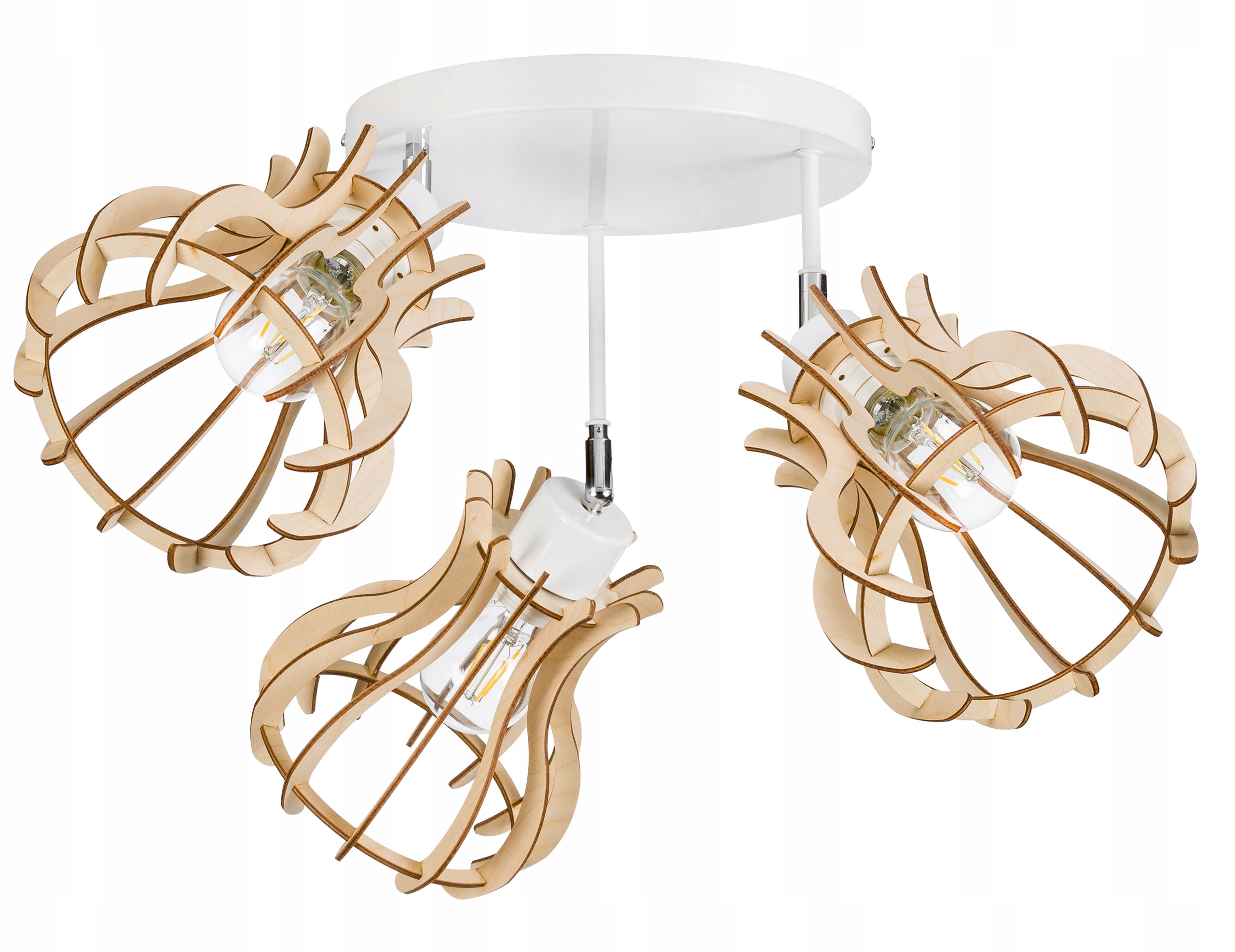 Stropní lampa stropní svítidlo lustr Loft Pohyblivé dřevo 3