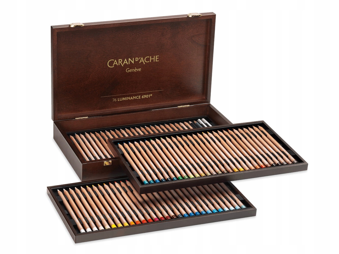 Dřevěná kazeta Caran d'Ache Luminance 6901 76 Ko