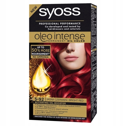

Syoss Oleo Intense farba 5-92 Jasna Czerwień