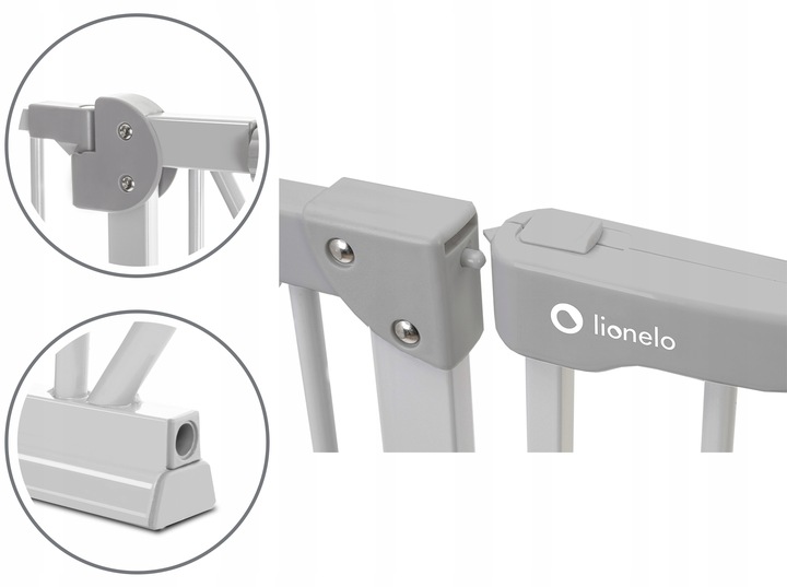 Світлодіодні сходи-бар'єри Lionelo TRUUS до 105 см. Код виробника LO-TRUUS SLIM LED GREY