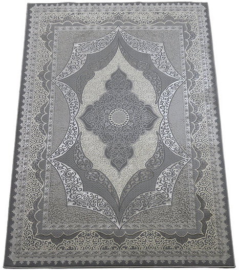 Koberec 280x370 Klasický Do Obývačky Šedý S Dvoma Úrovňami