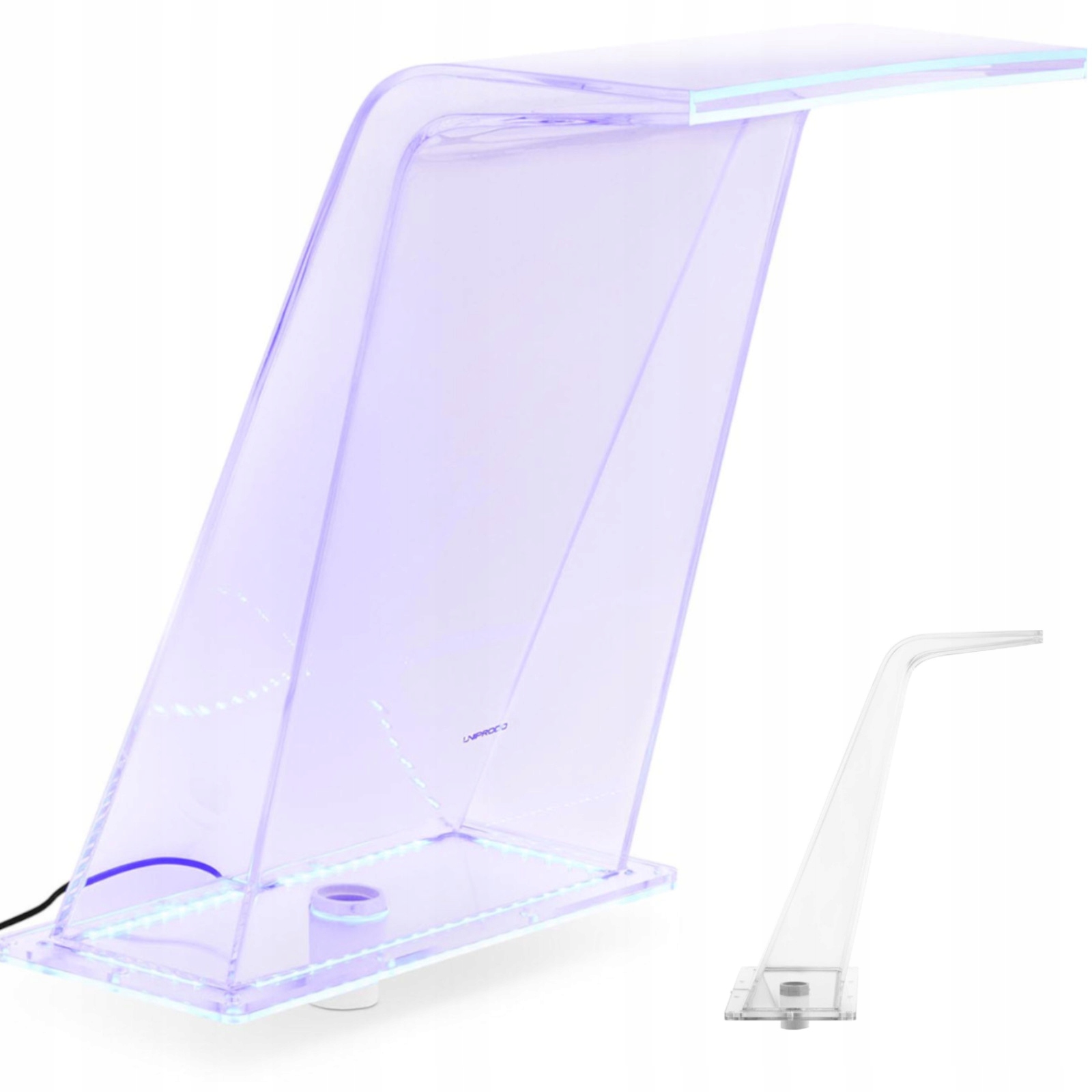 Vodopádový výtok s Led osvetlením 45 cm, odtok vody 395 mm