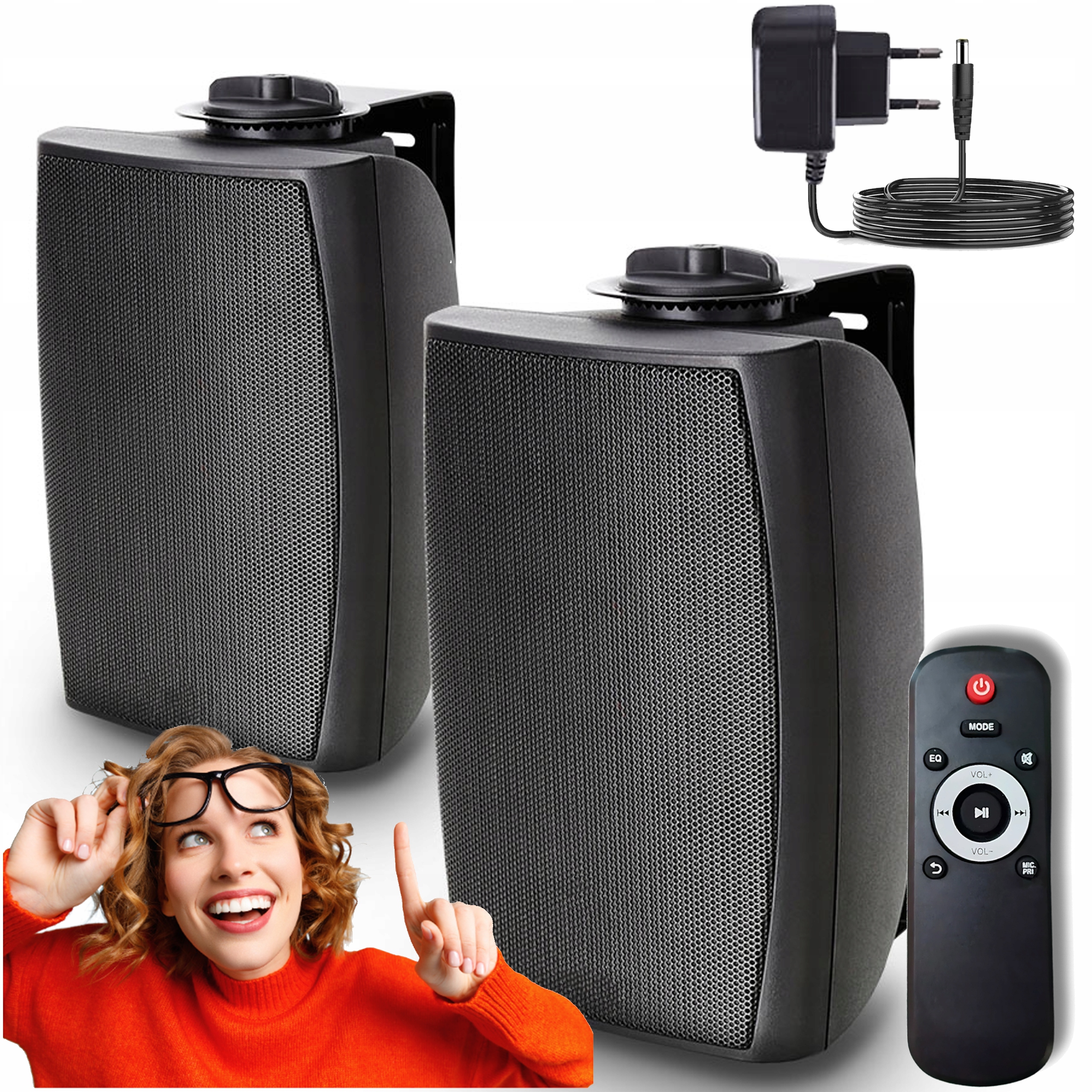 Sada Ozvučení Pro Prostory 2 Aktivní Sloupky Bluetooth Usb Pilot 2x15W